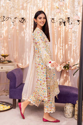 3 Pc Charizma Unstitched Luxury Embroidered Eid Collection ED23-02